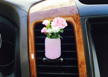 Pink Flower Boutique Car Vent Clip