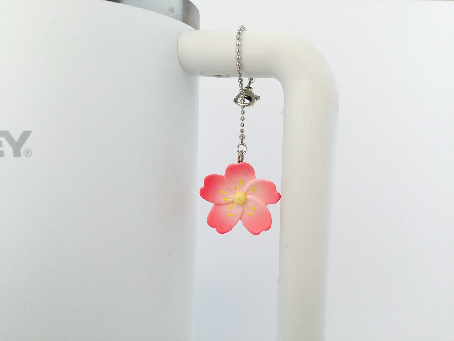 Cherry Blossom Sakura Tumbler Water Bottle Mug Charm